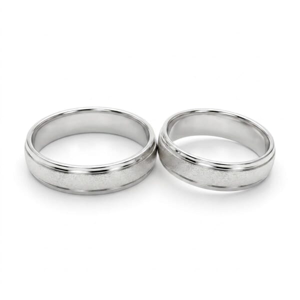 Espeland gifteringer SE128HV40 i hvitt metall - SE128HV40